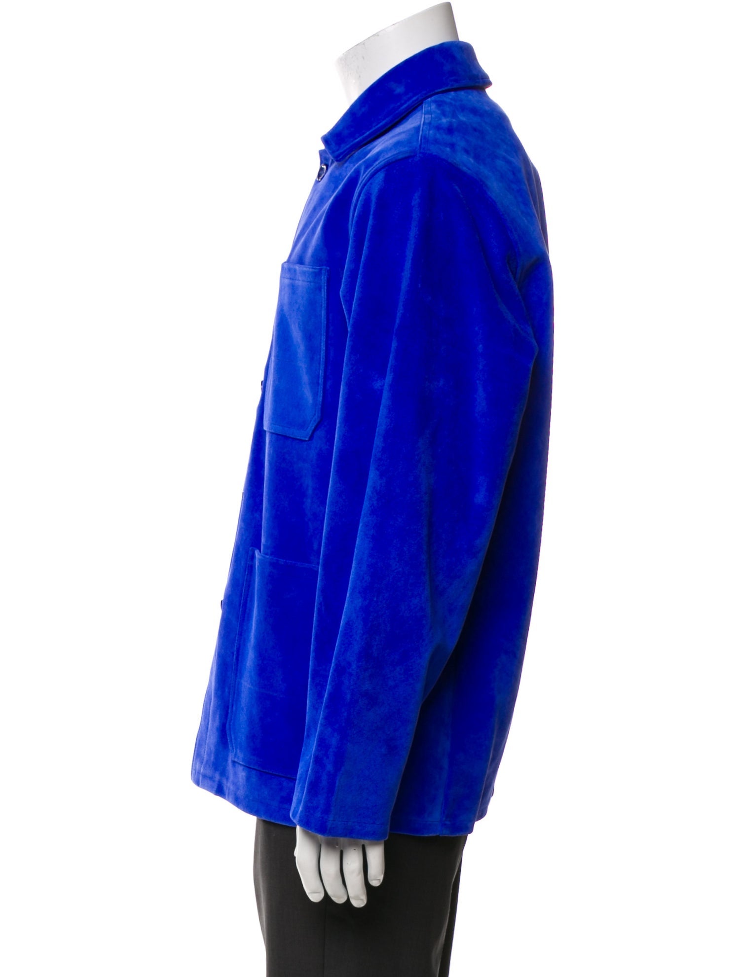 Aimé Leon Dore Leather Plaid Print Jacket