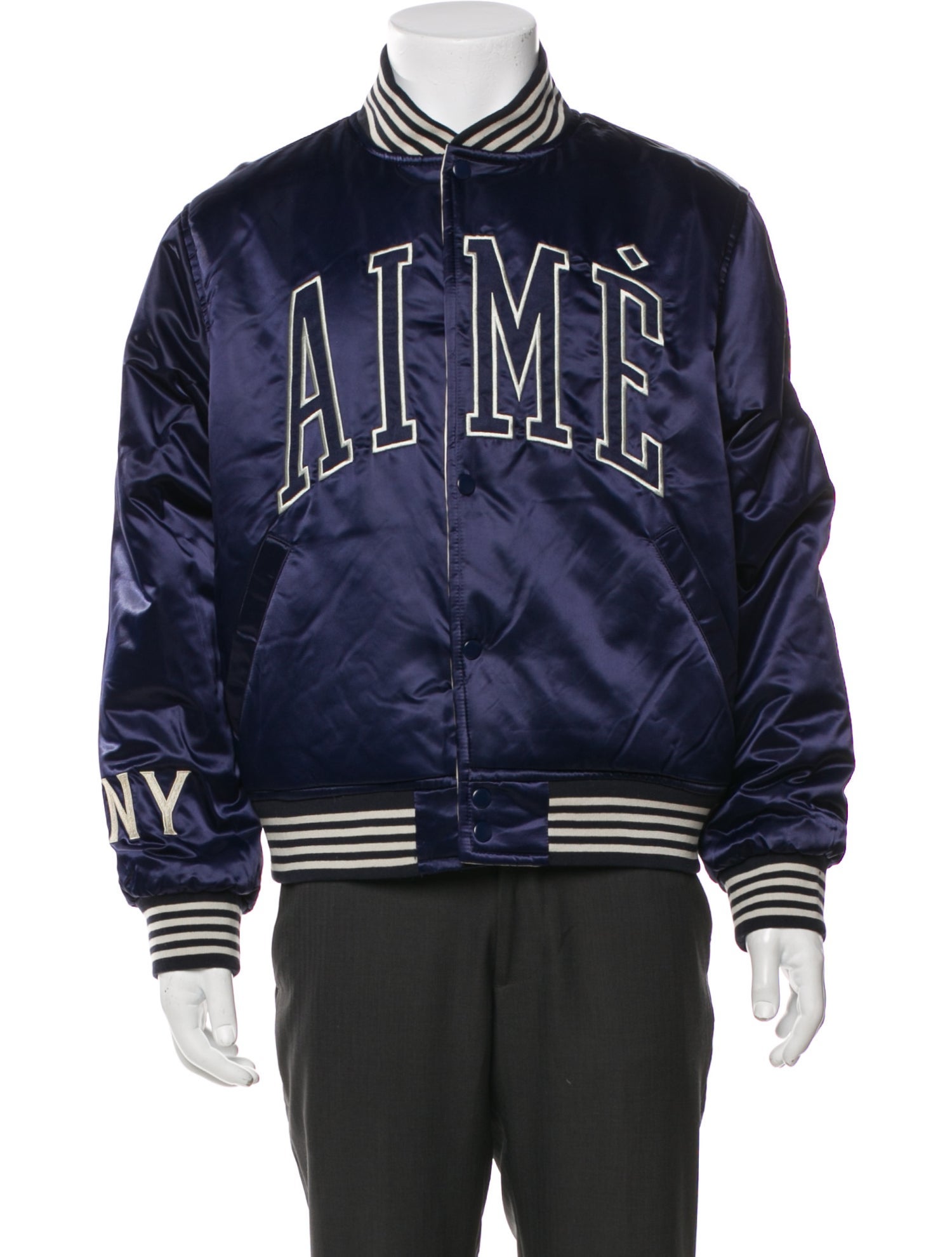 Aimé Leon Dore Graphic Print Varsity Jacket