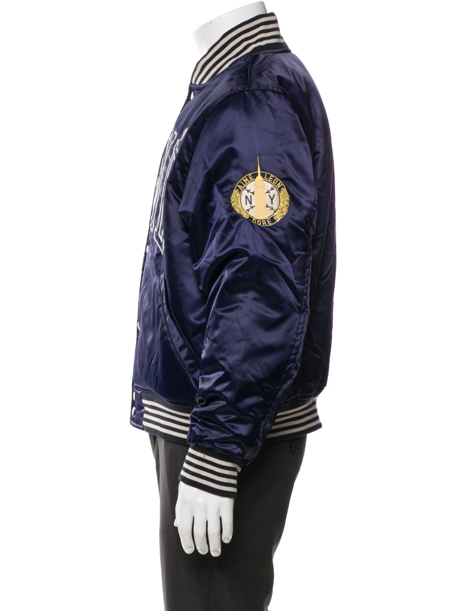 Aimé Leon Dore Graphic Print Varsity Jacket