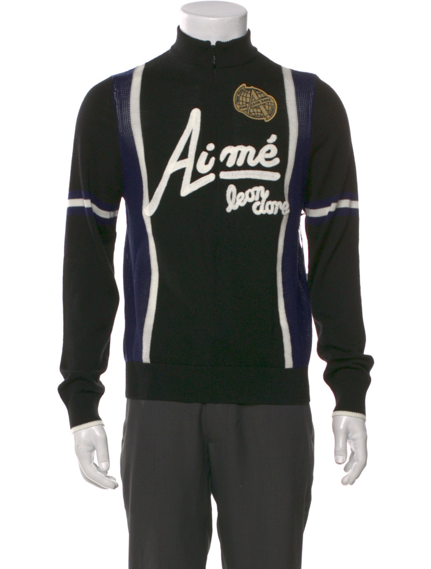 Aimé Leon Dore Merino Wool Graphic Print Cardigan