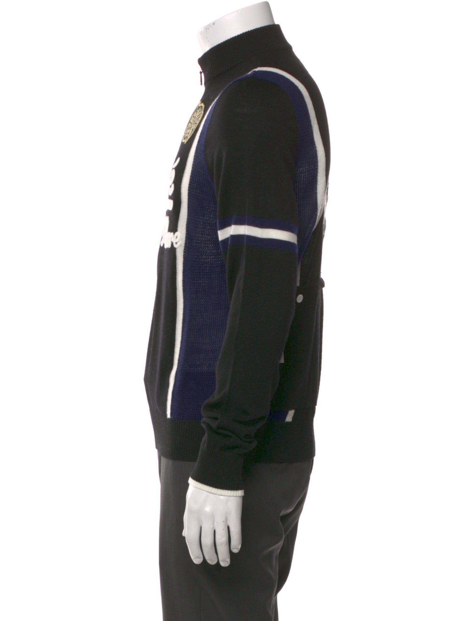 Aimé Leon Dore Merino Wool Graphic Print Cardigan