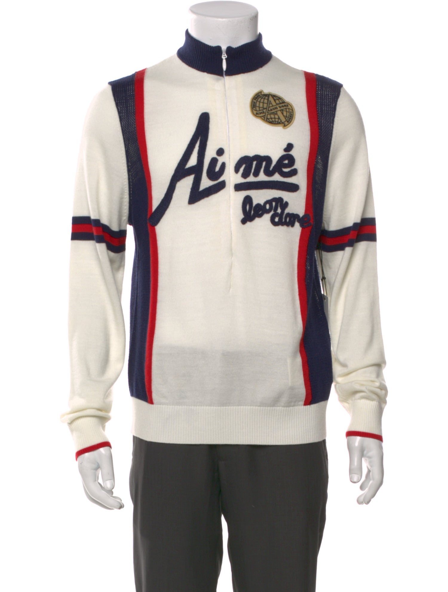 Aimé Leon Dore Merino Wool Graphic Print Cardigan