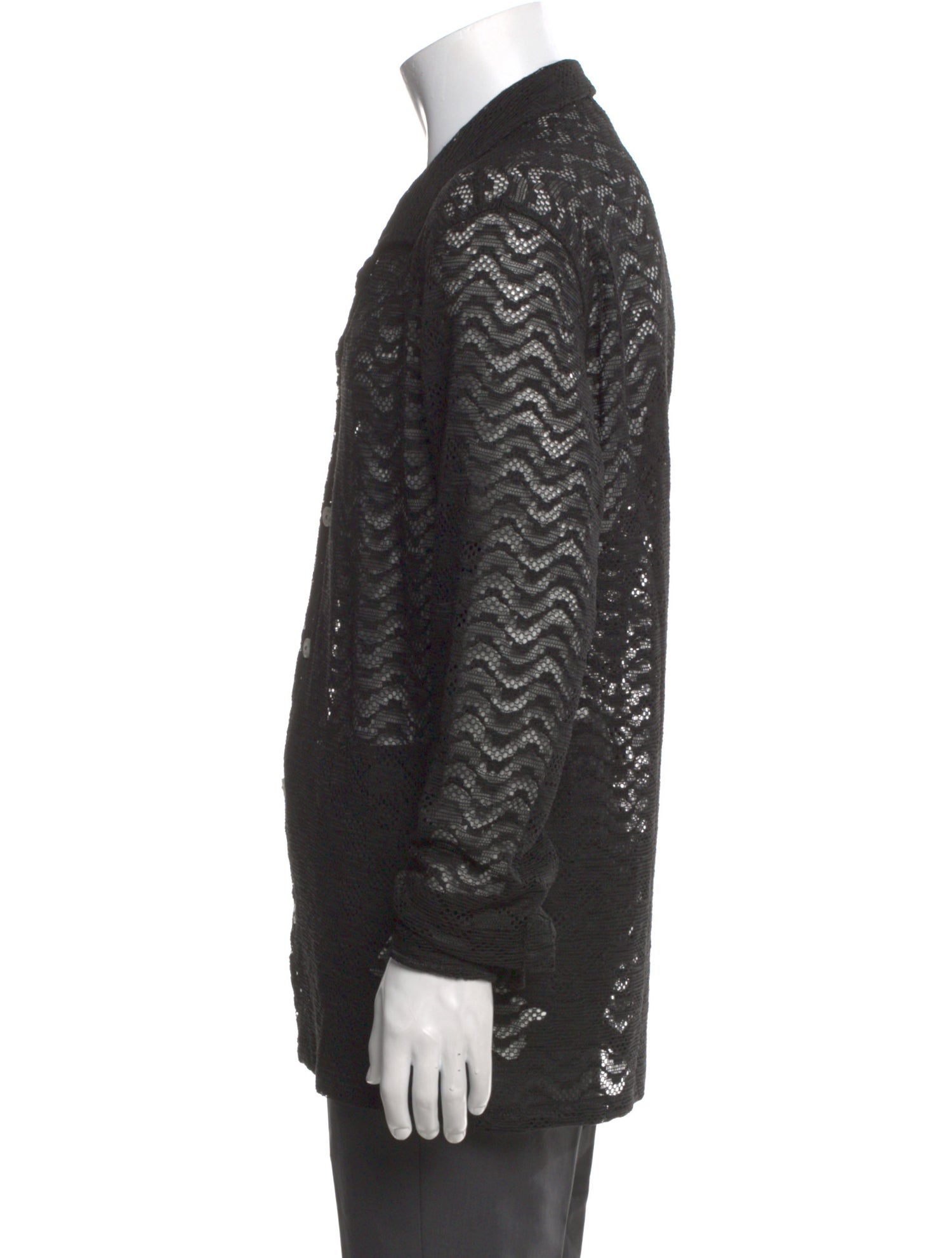 Aimé Leon Dore Lace Pattern Long Sleeve Dress Shirt