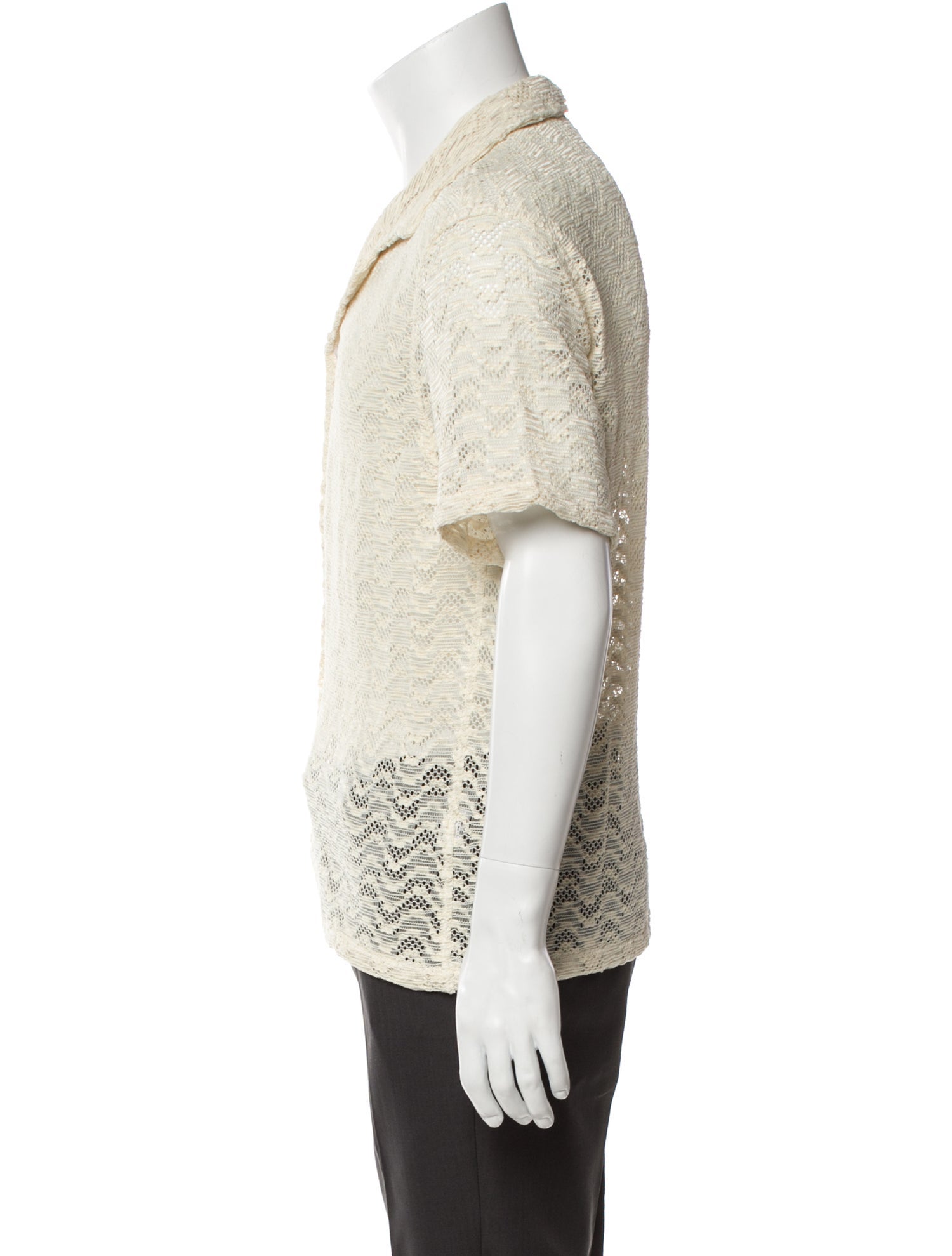 Aimé Leon Dore Lace Pattern Short Sleeve Shirt