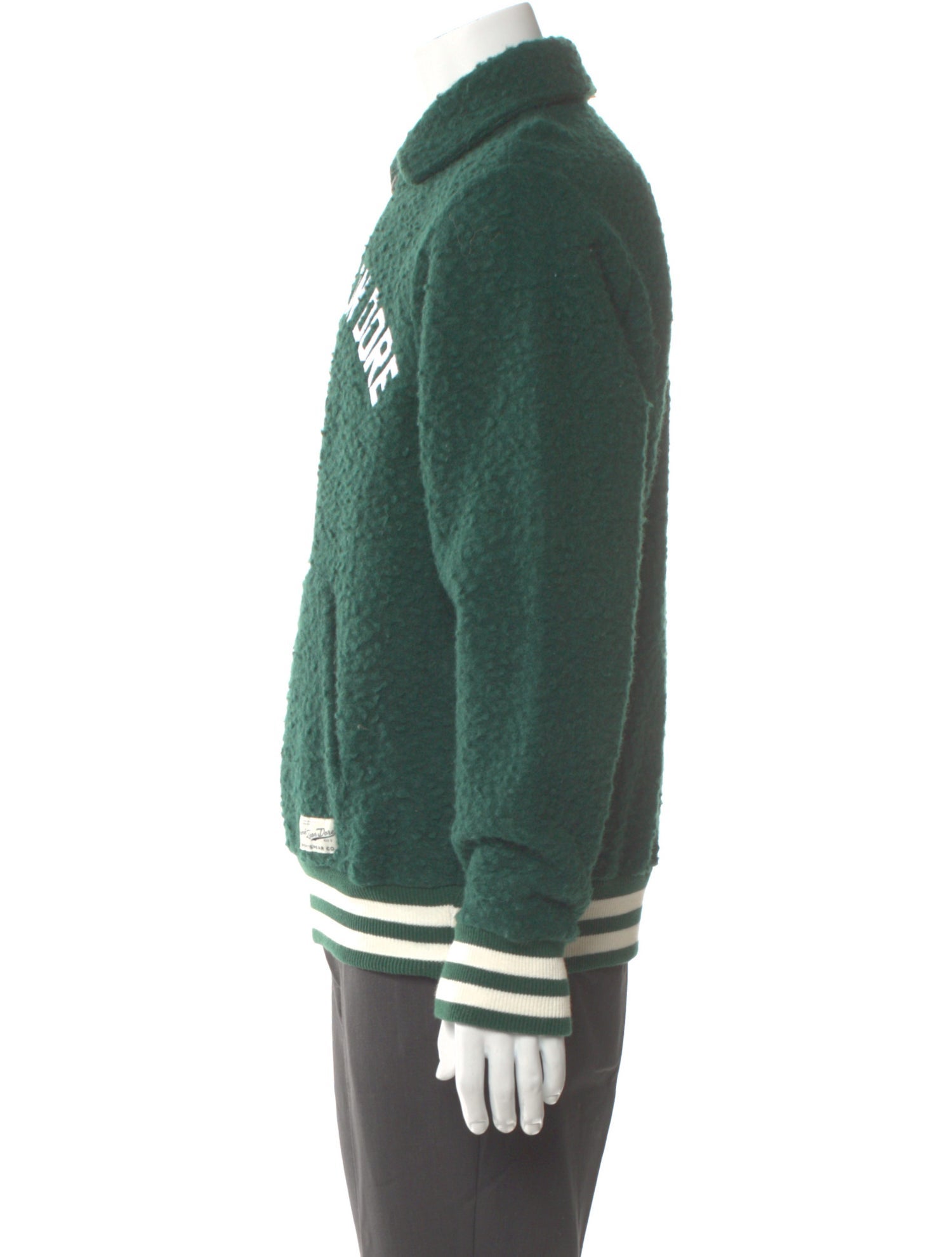 Aimé Leon Dore Virgin Wool Graphic Print Polo Sweater