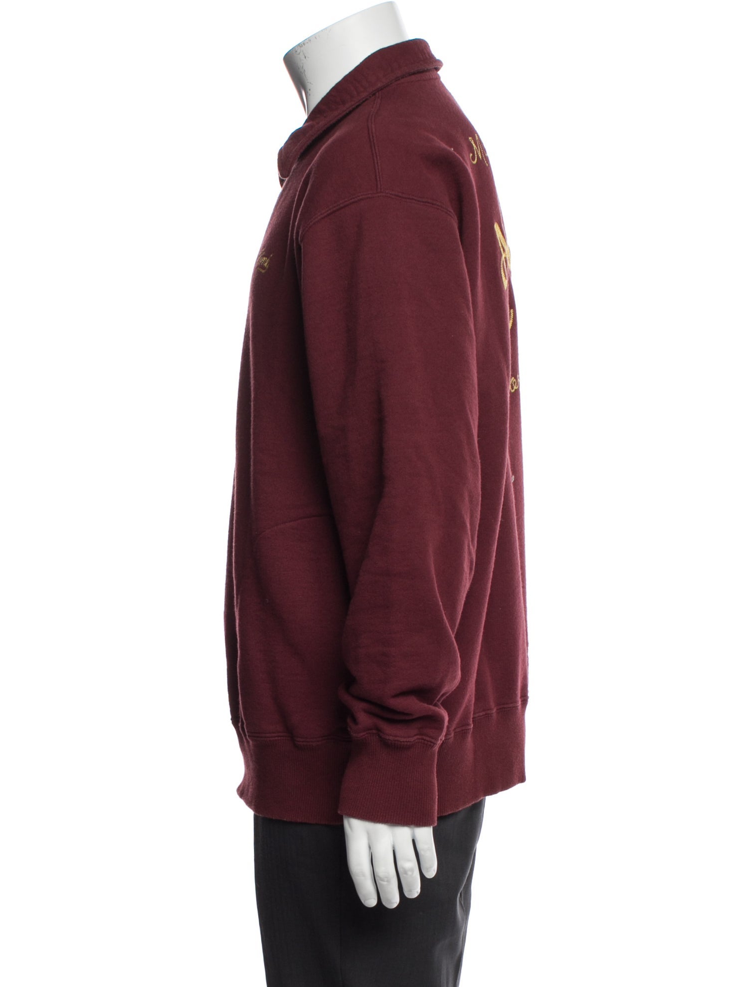 Aimé Leon Dore Graphic Print Collar Polo Sweater