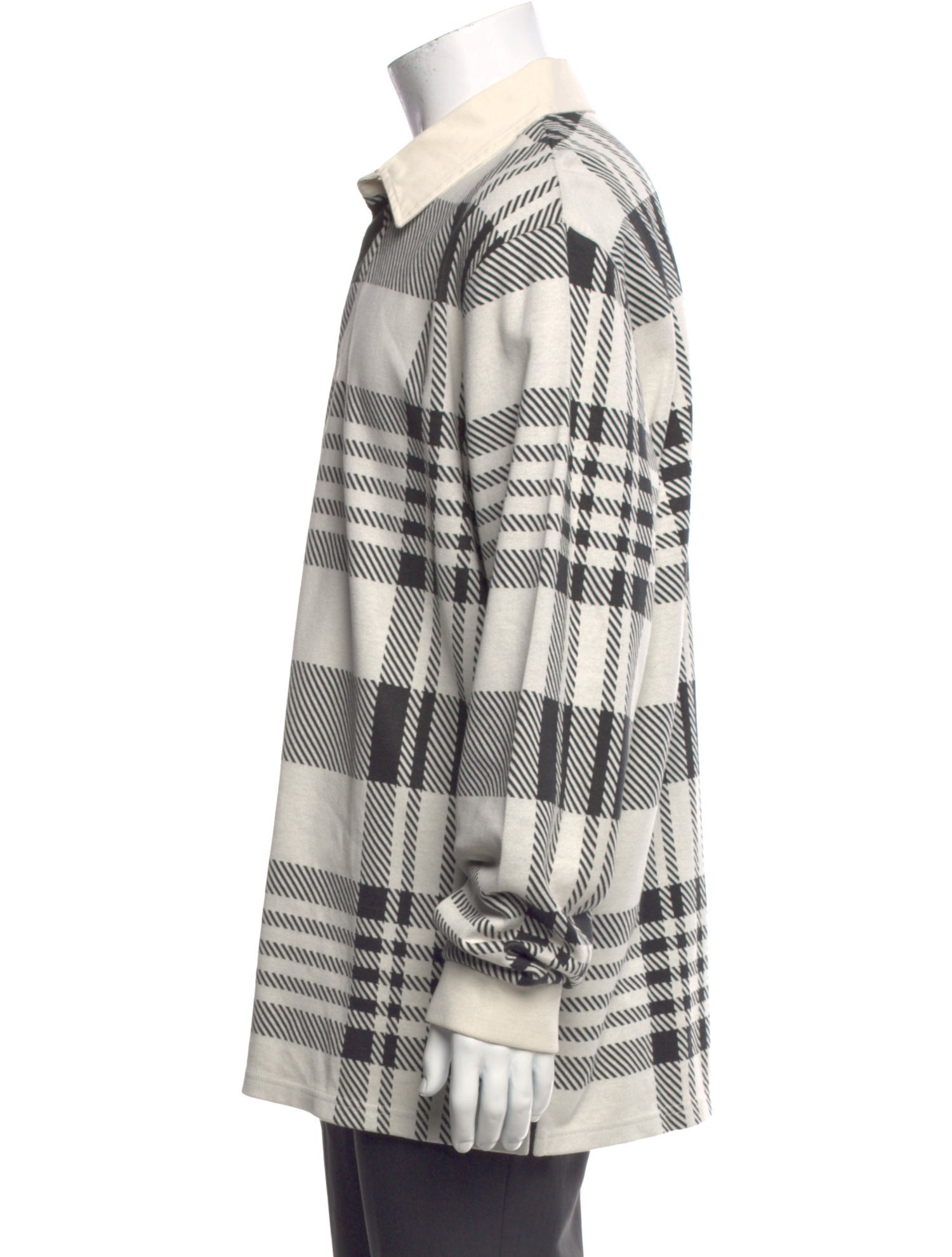 Aimé Leon Dore Plaid Print Collar Polo Shirt