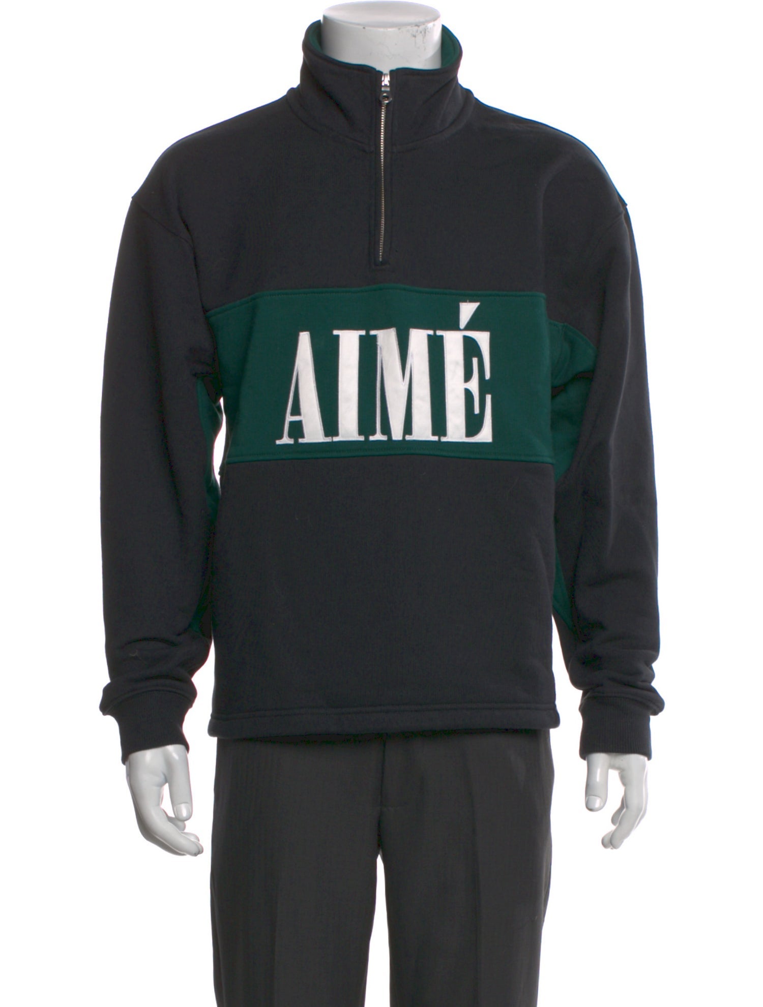 Aimé Leon Dore Graphic Print Mock Neck Sweatshirt