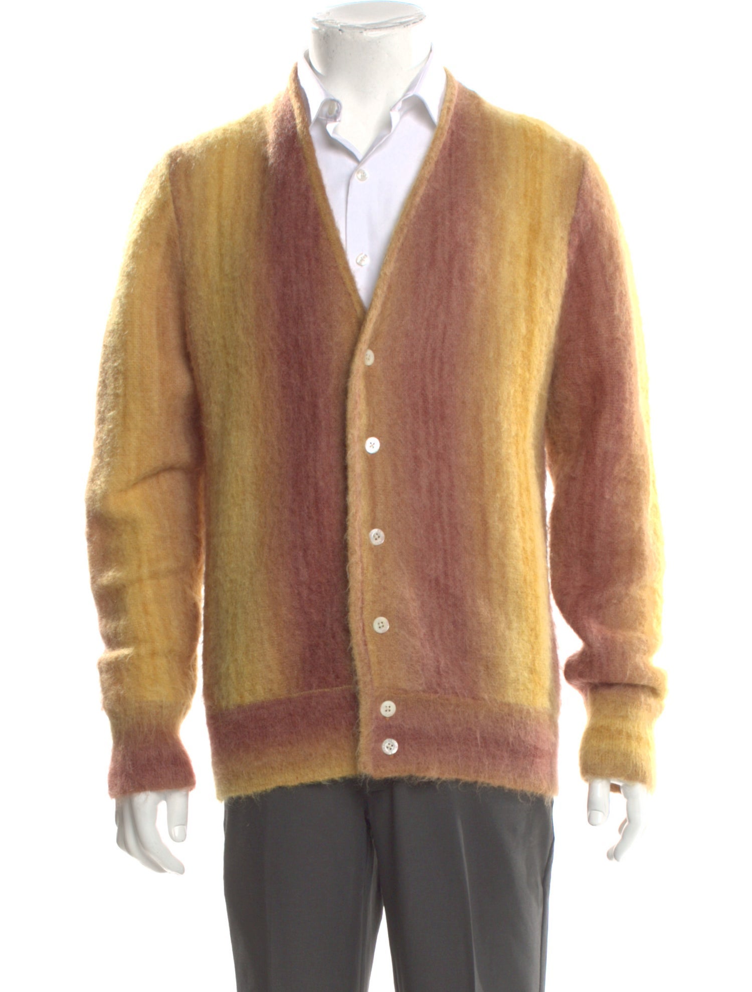 Aimé Leon Dore Tie-Dye Print V-Neck Cardigan