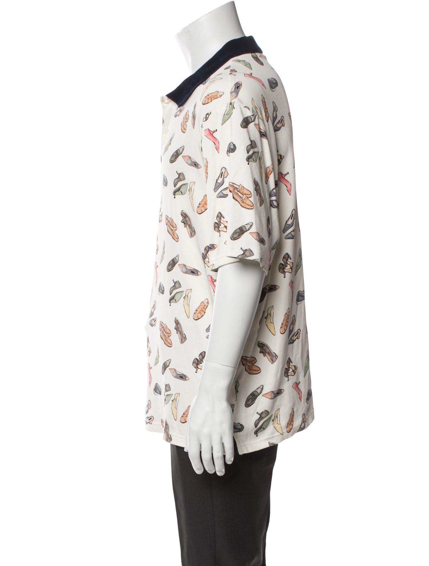 Aimé Leon Dore Printed V-Neck Polo Shirt