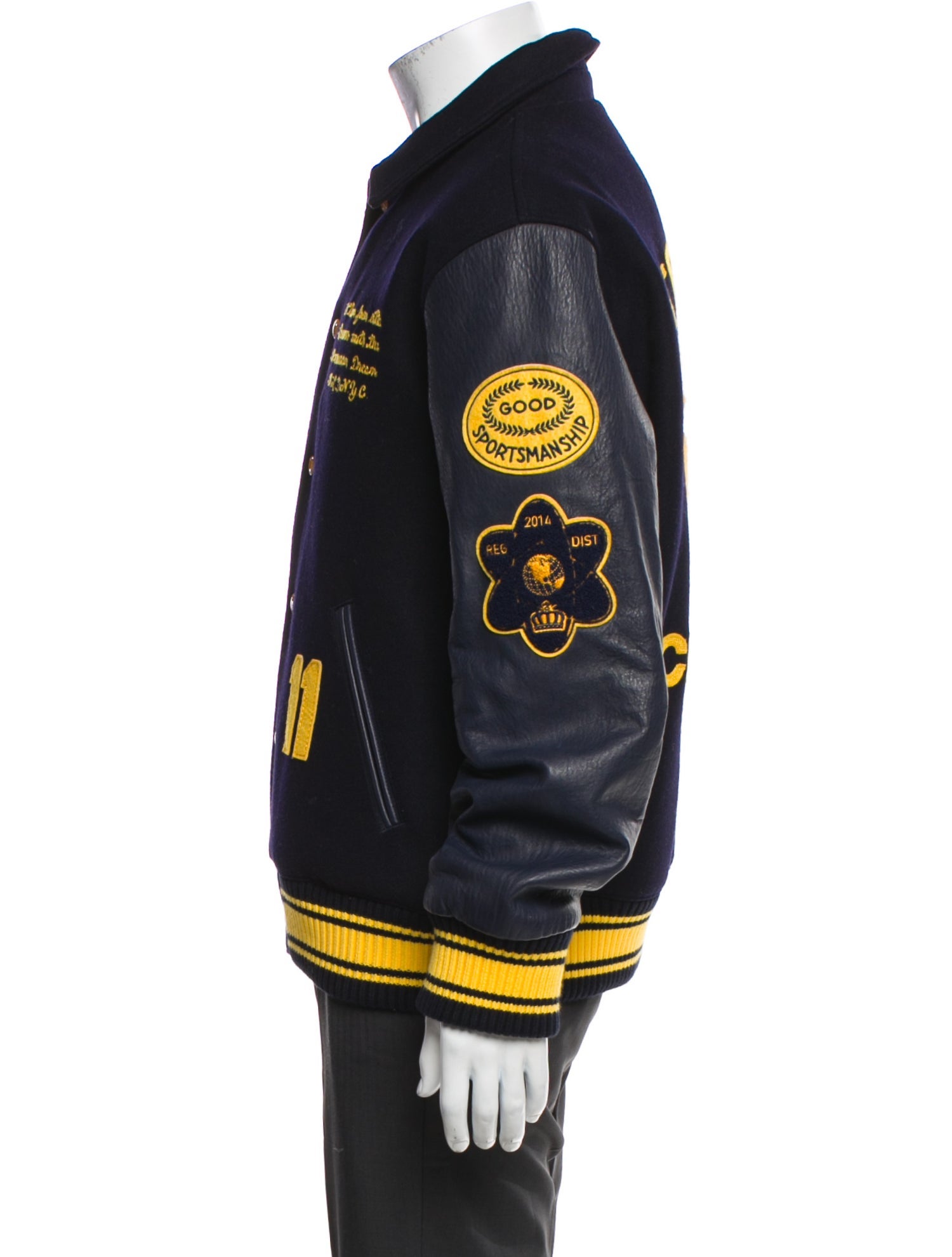 Aimé Leon Dore Wool Printed Varsity Jacket