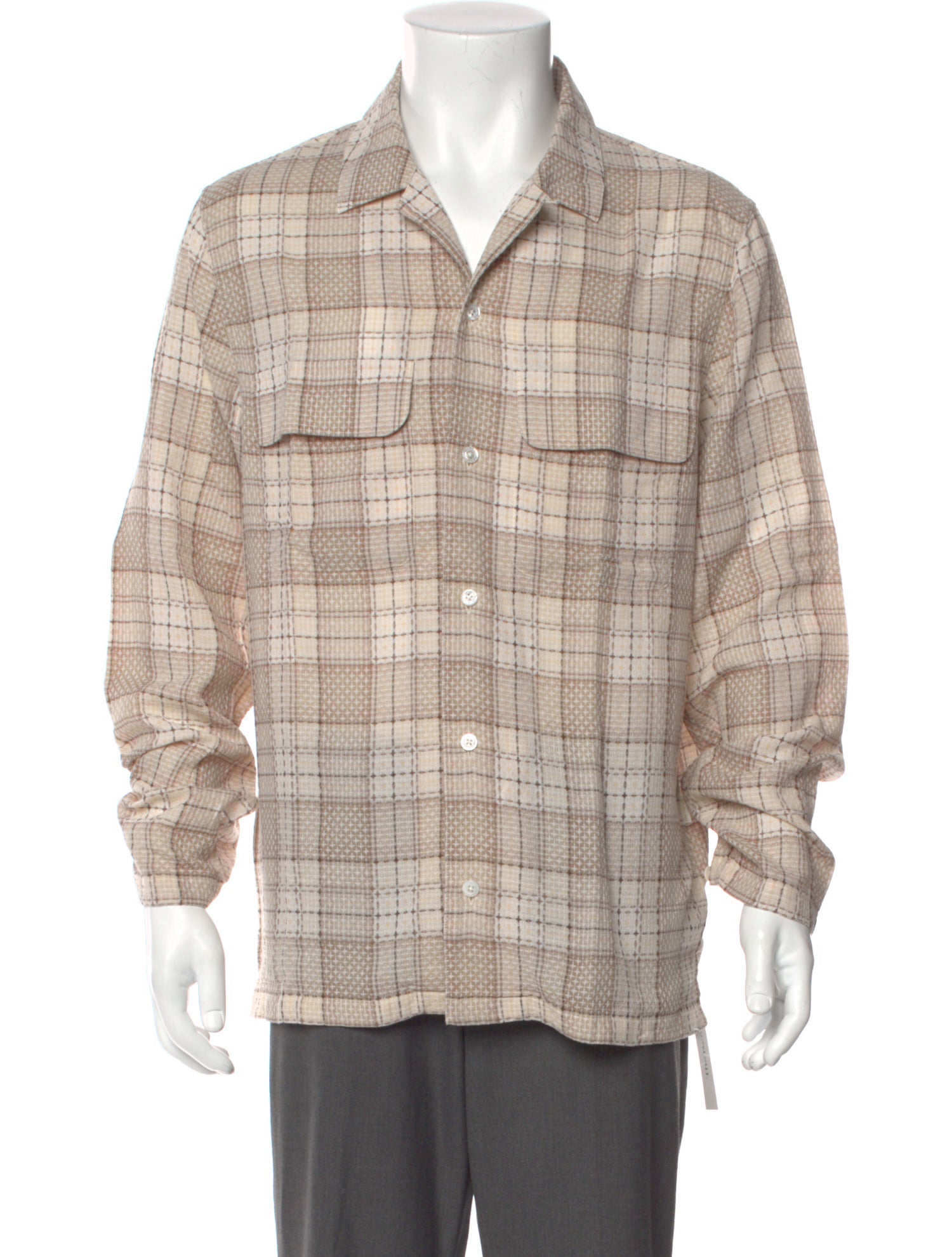 Aimé Leon Dore Plaid Print Long Sleeve Shirt