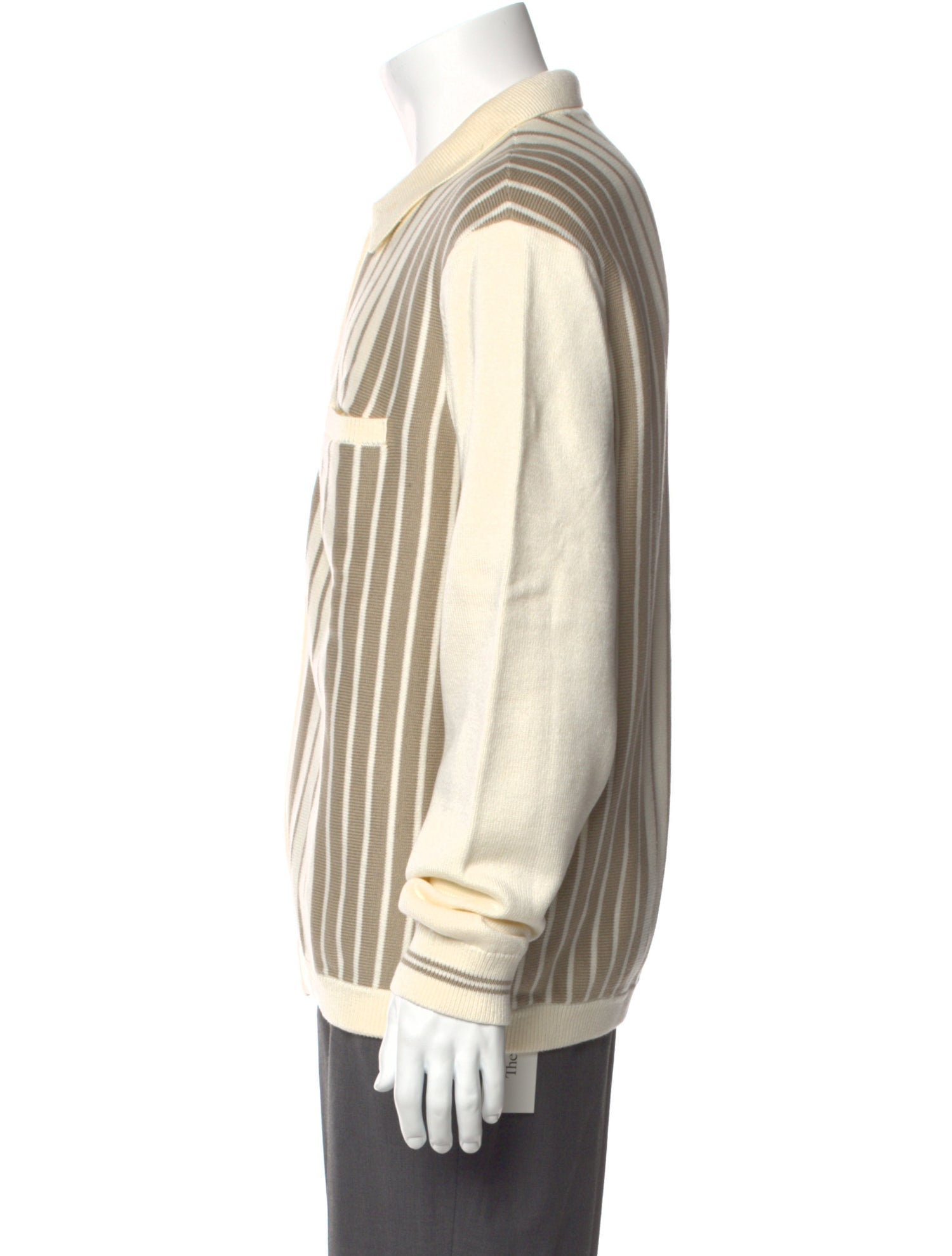 Aimé Leon Dore Striped Collar Cardigan