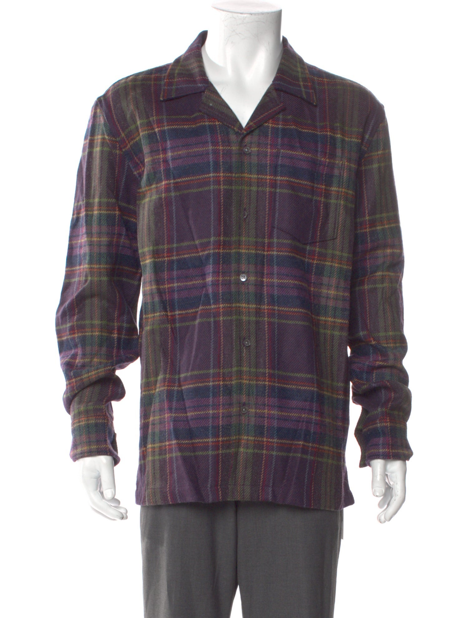 Aimé Leon Dore Wool Plaid Print Shirt