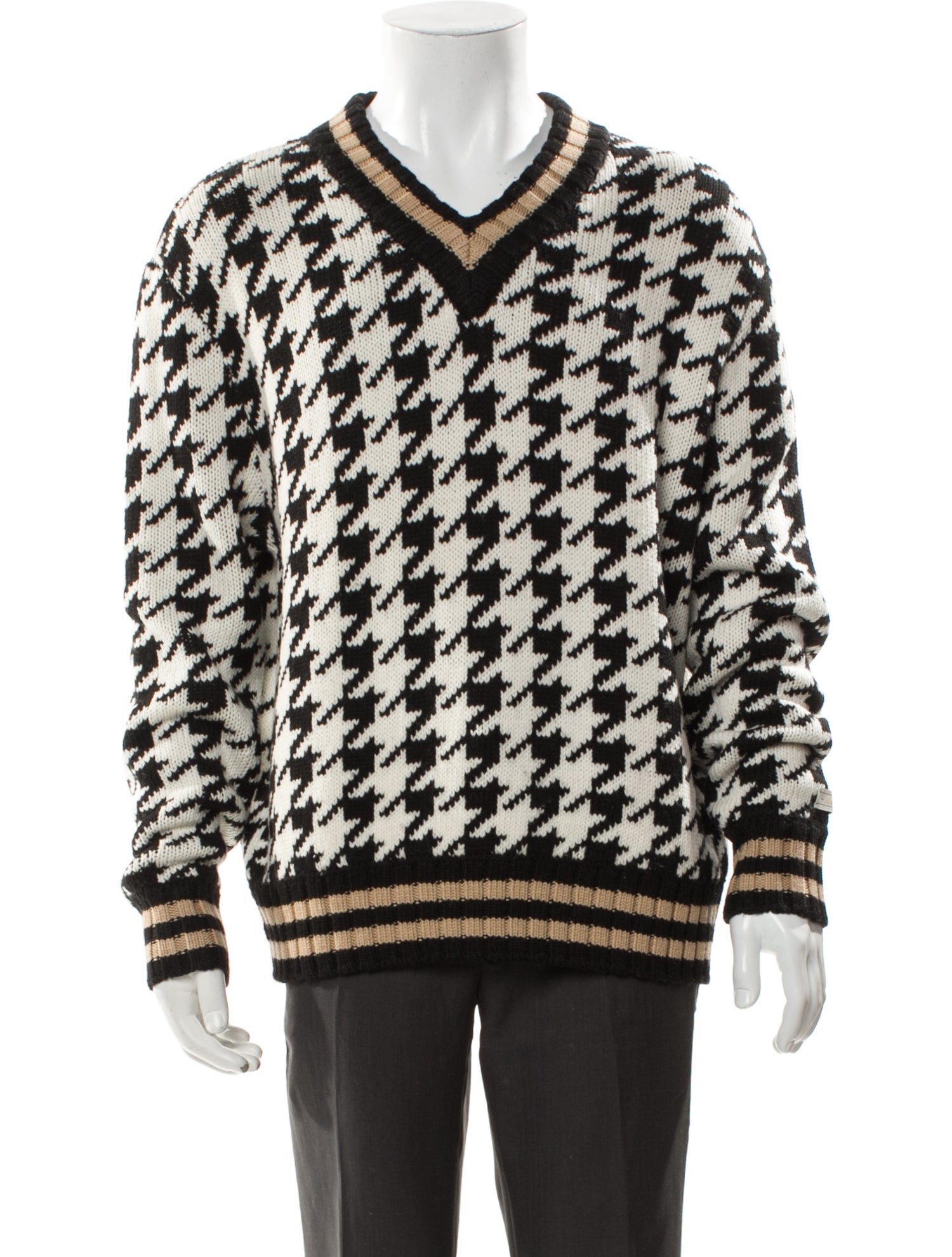 Aimé Leon Dore Striped V-Neck Pullover