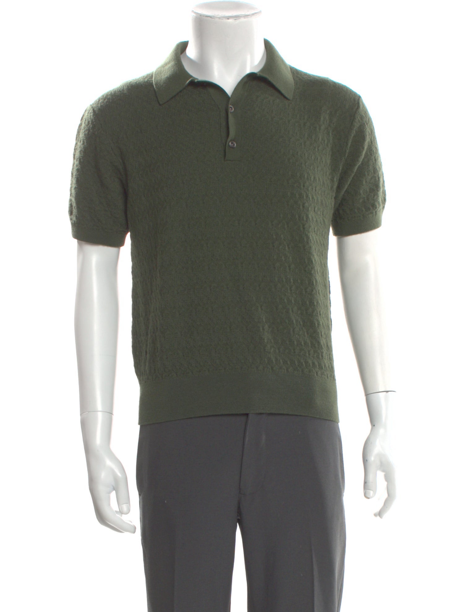 Aimé Leon Dore Merino Wool Crew Neck Polo Shirt