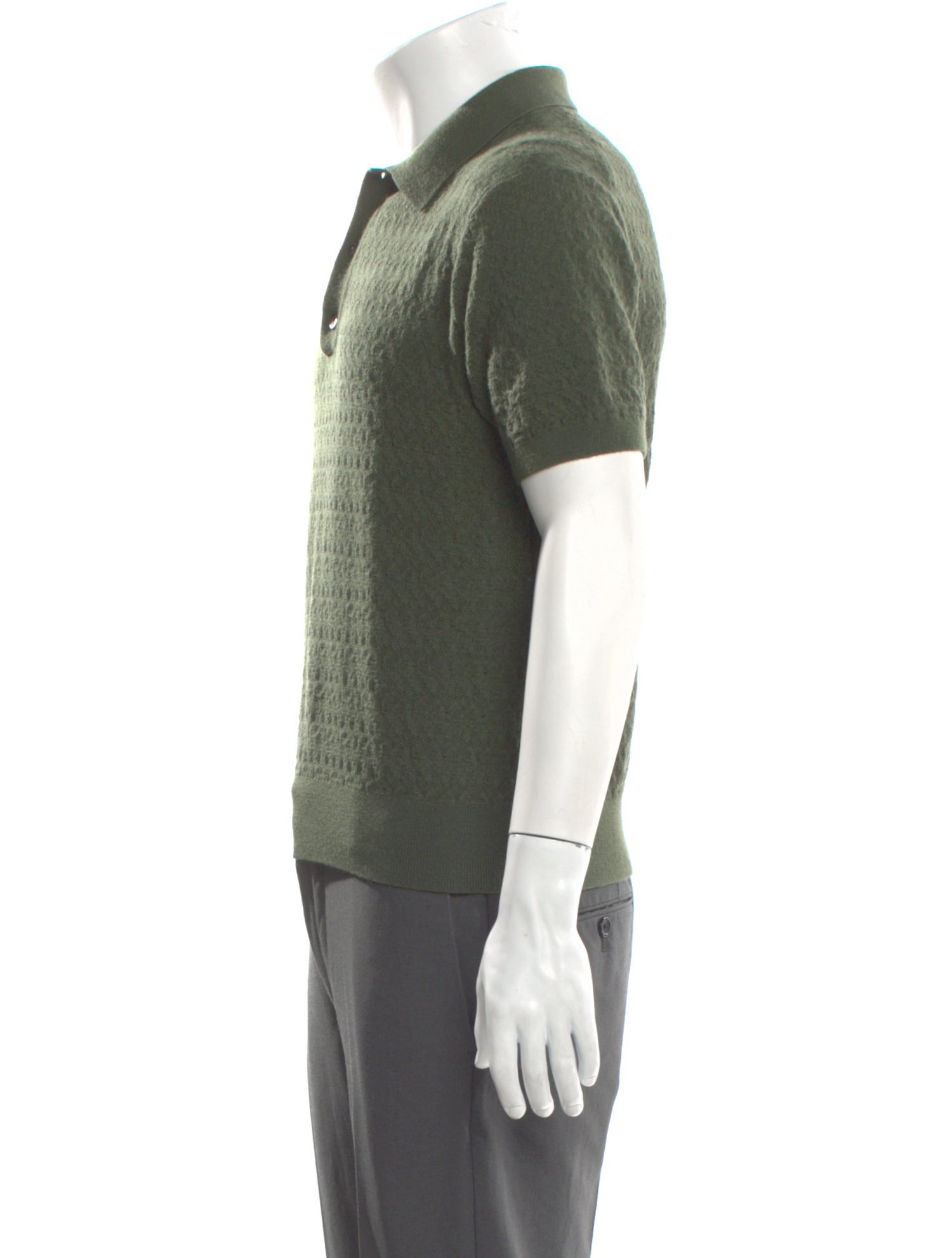 Aimé Leon Dore Merino Wool Crew Neck Polo Shirt