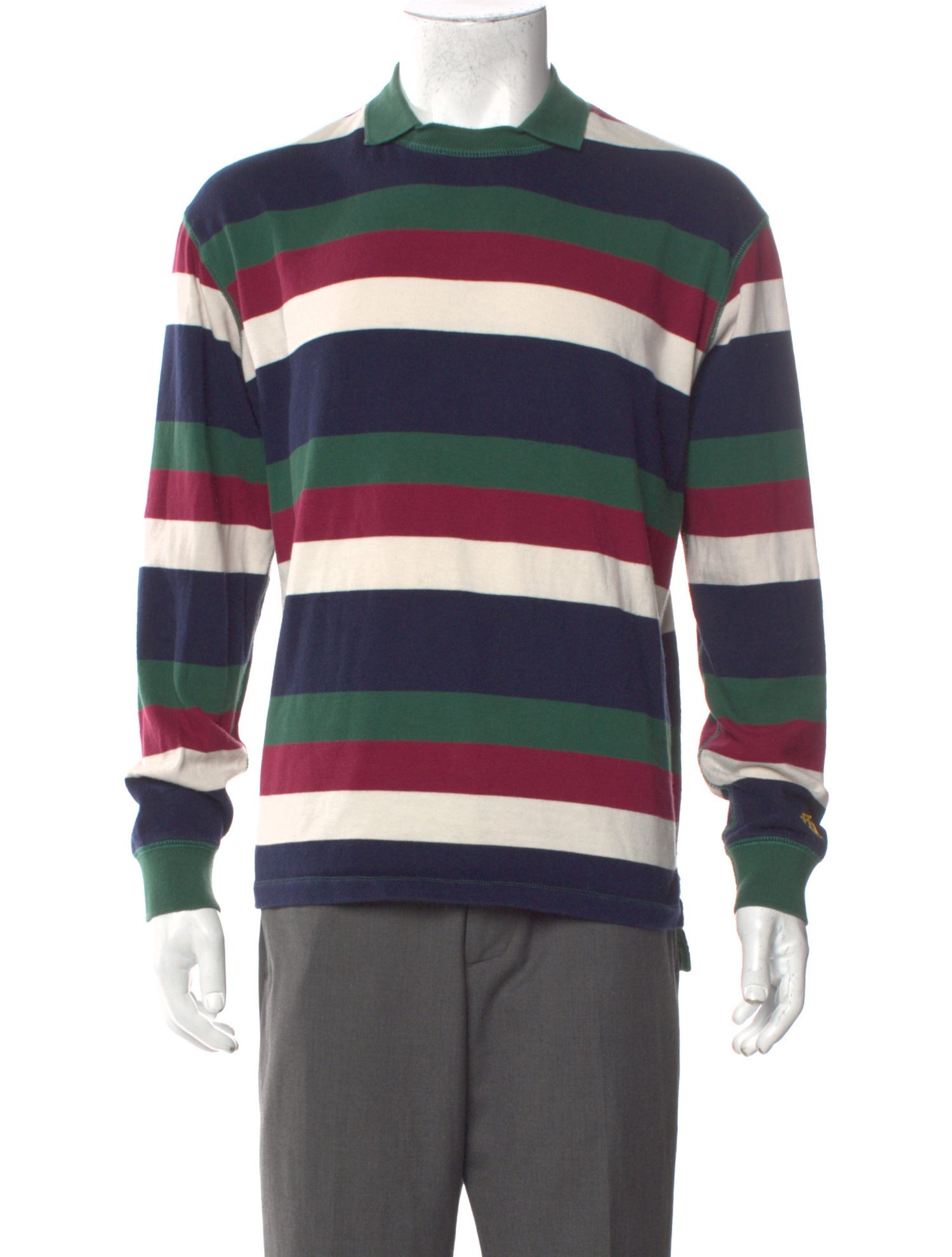 Aimé Leon Dore Striped Crew Neck Henley