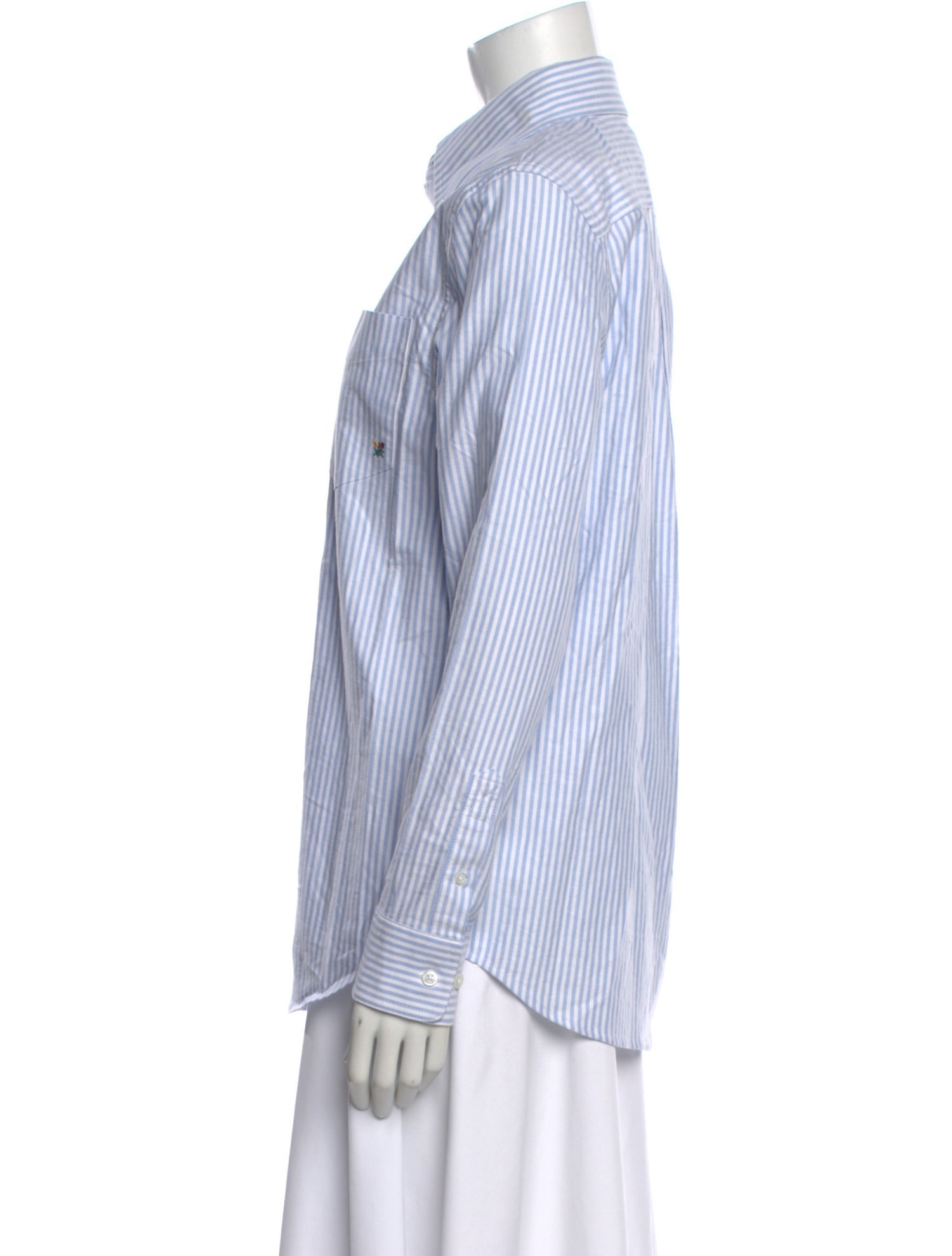 Aimé Leon Dore Striped Long Sleeve Button-Up Top