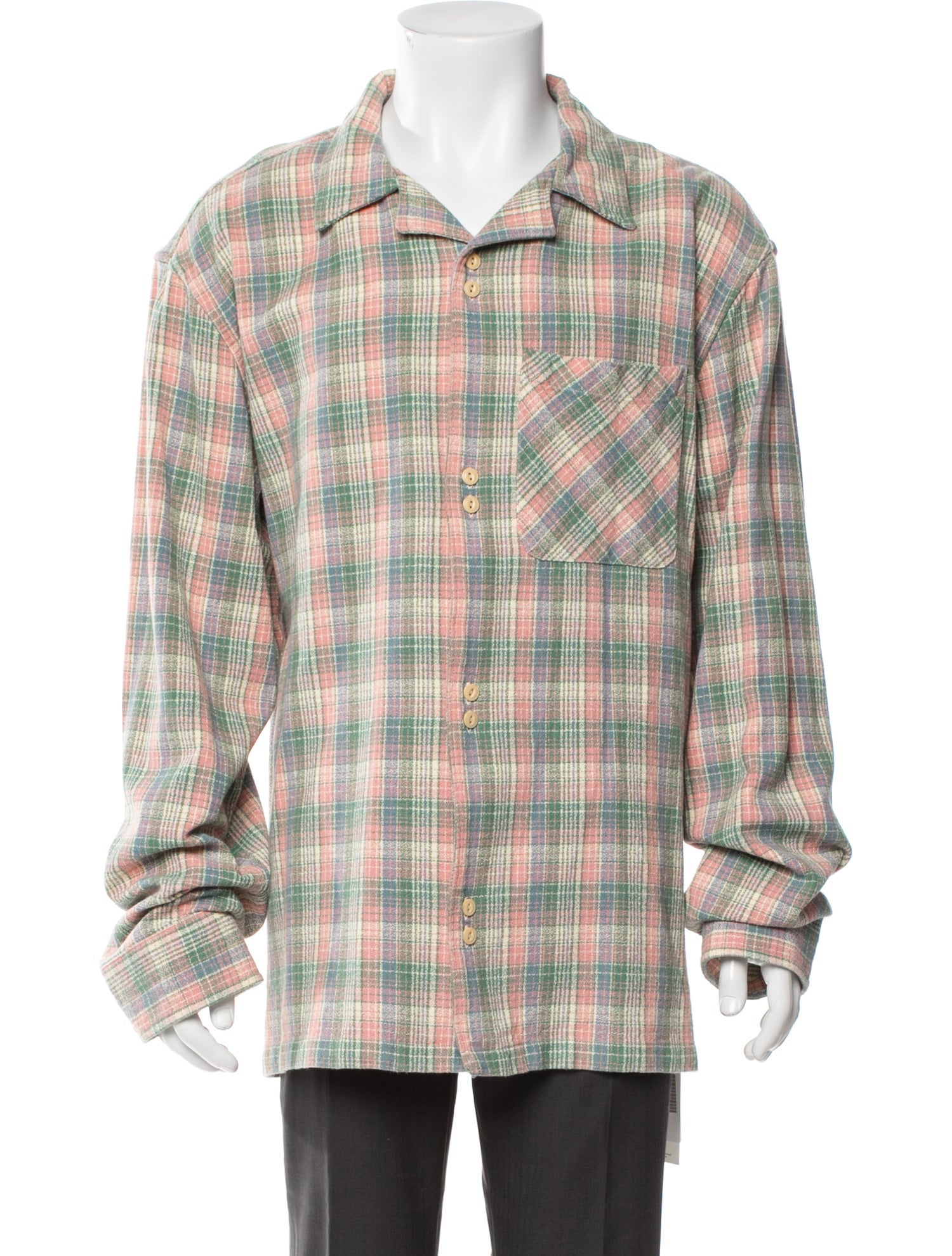 Aimé Leon Dore Plaid Print Long Sleeve Shirt
