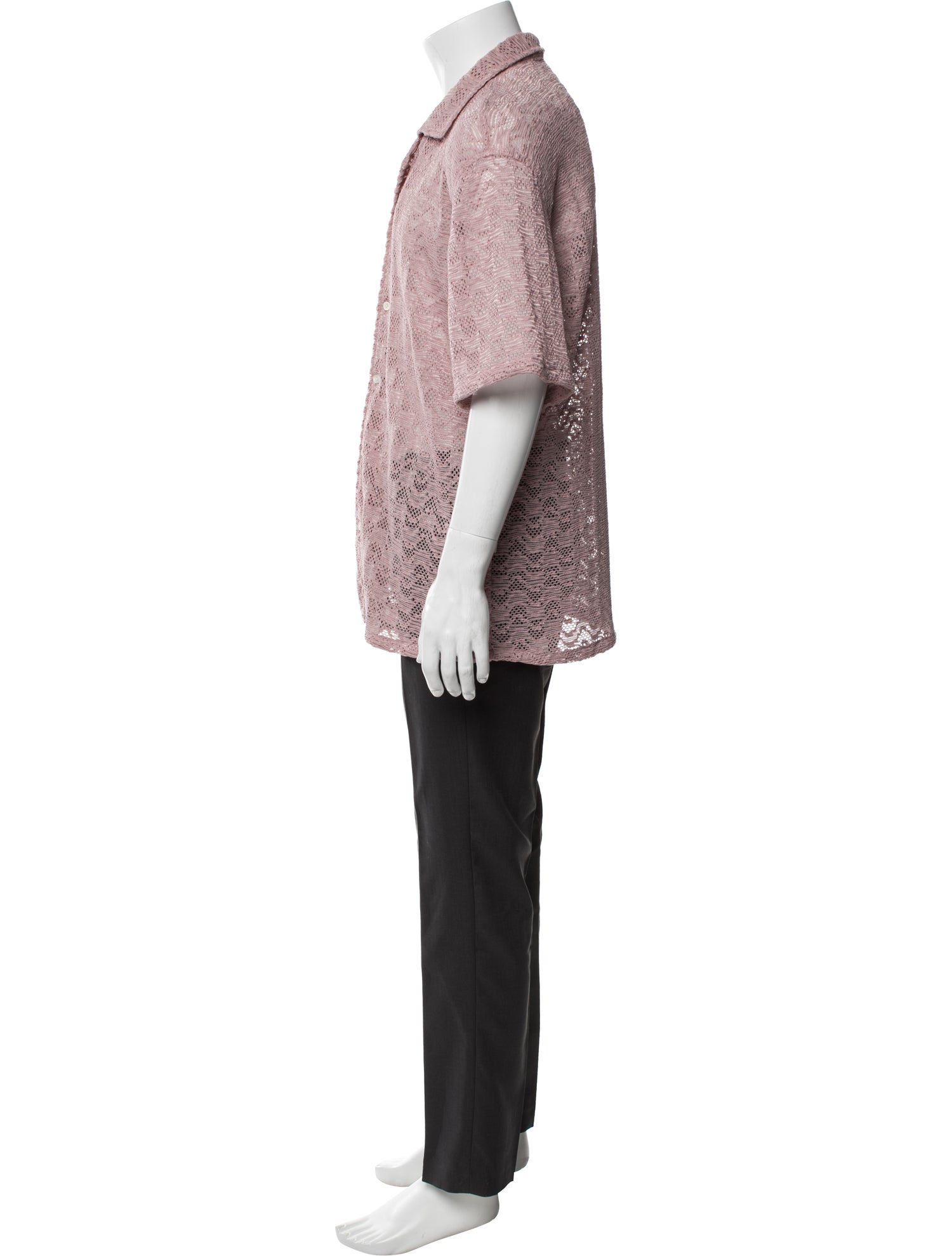 Aimé Leon Dore Lace Pattern Short Sleeve Shirt