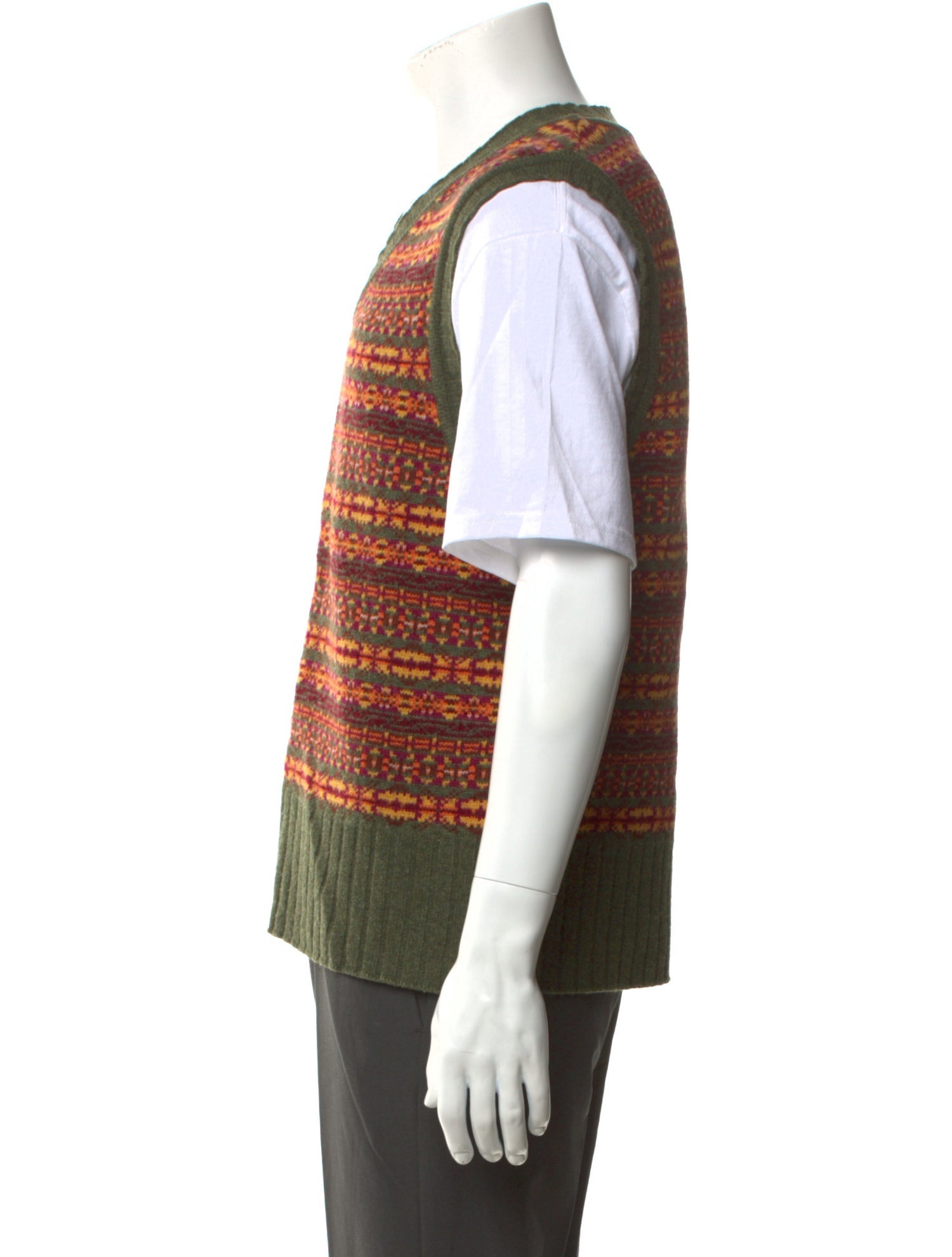 Aimé Leon Dore Lambswool Patterned Sweater Vest