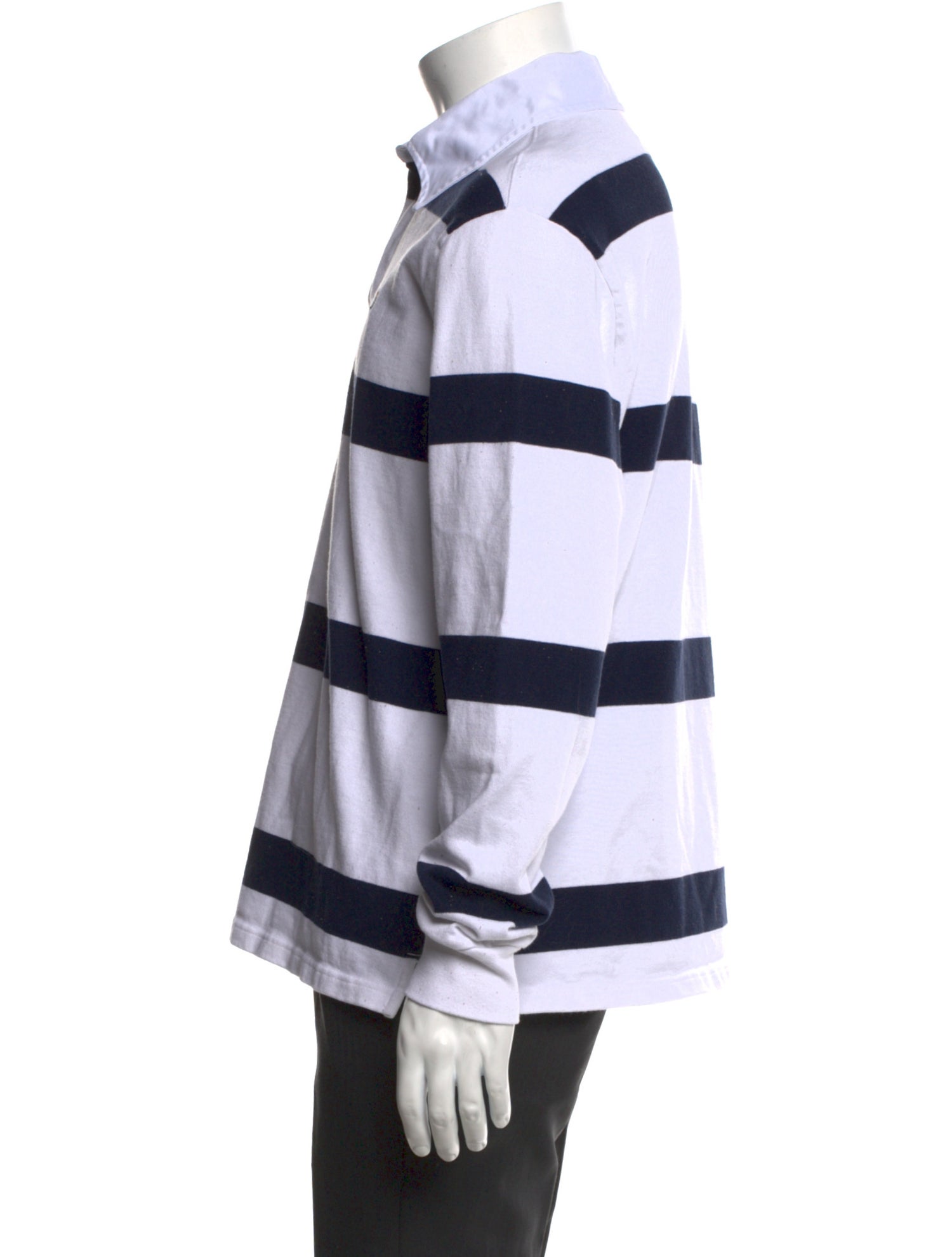 Aimé Leon Dore Striped Collar Polo Shirt