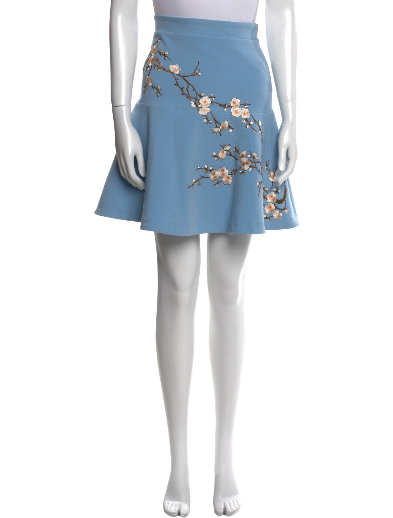 Ainea Floral Print Knee-Length Skirt