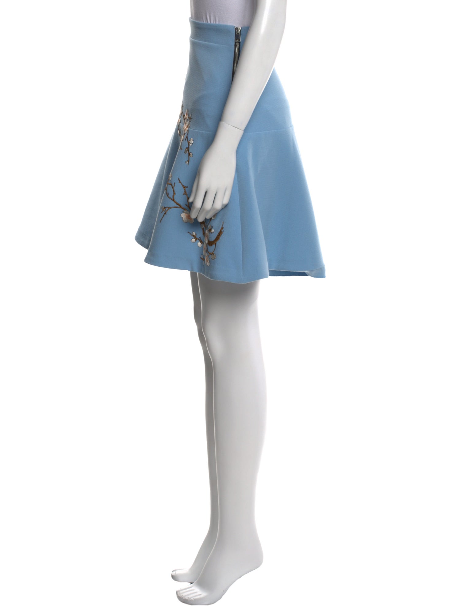 Ainea Floral Print Knee-Length Skirt