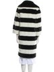 Ainea Striped Faux Fur Coat