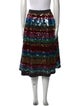 Ainea Striped Knee-Length Skirt