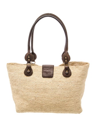 Annabel Ingall Straw Shoulder Bag