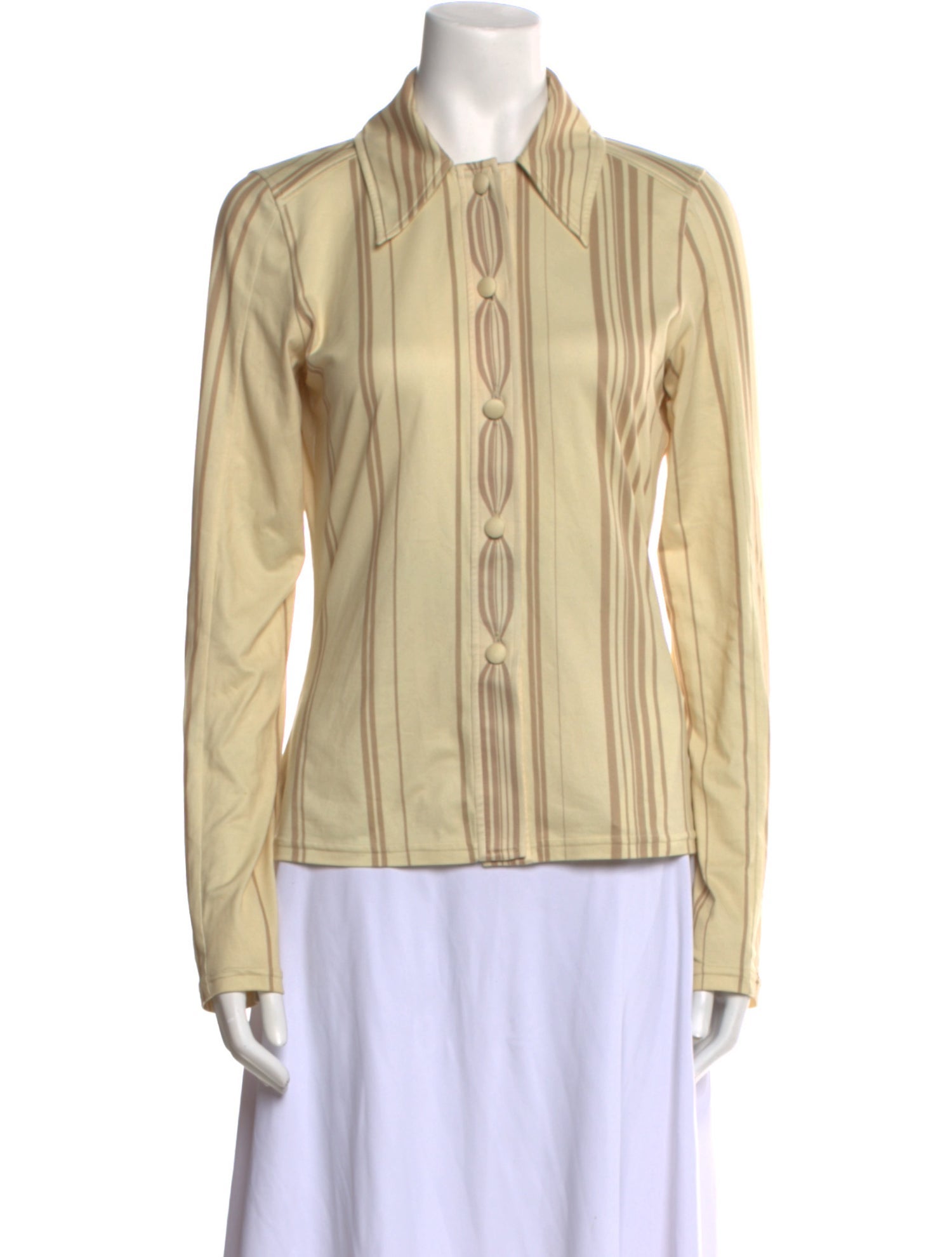 Anne Isabella Long Sleeve Button-Up Top