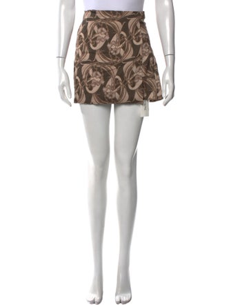 Anne Isabella Printed Mini Skirt