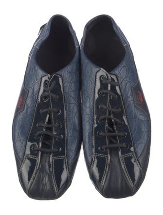Anél Racer Collection Leather Printed Sneakers