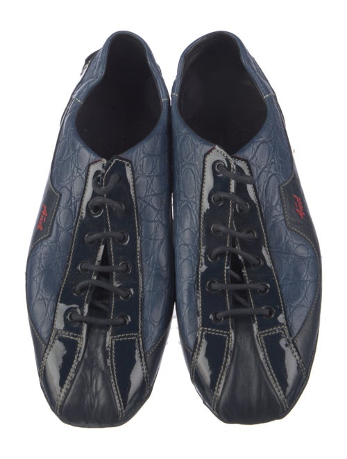 Anél Racer Collection Leather Printed Sneakers