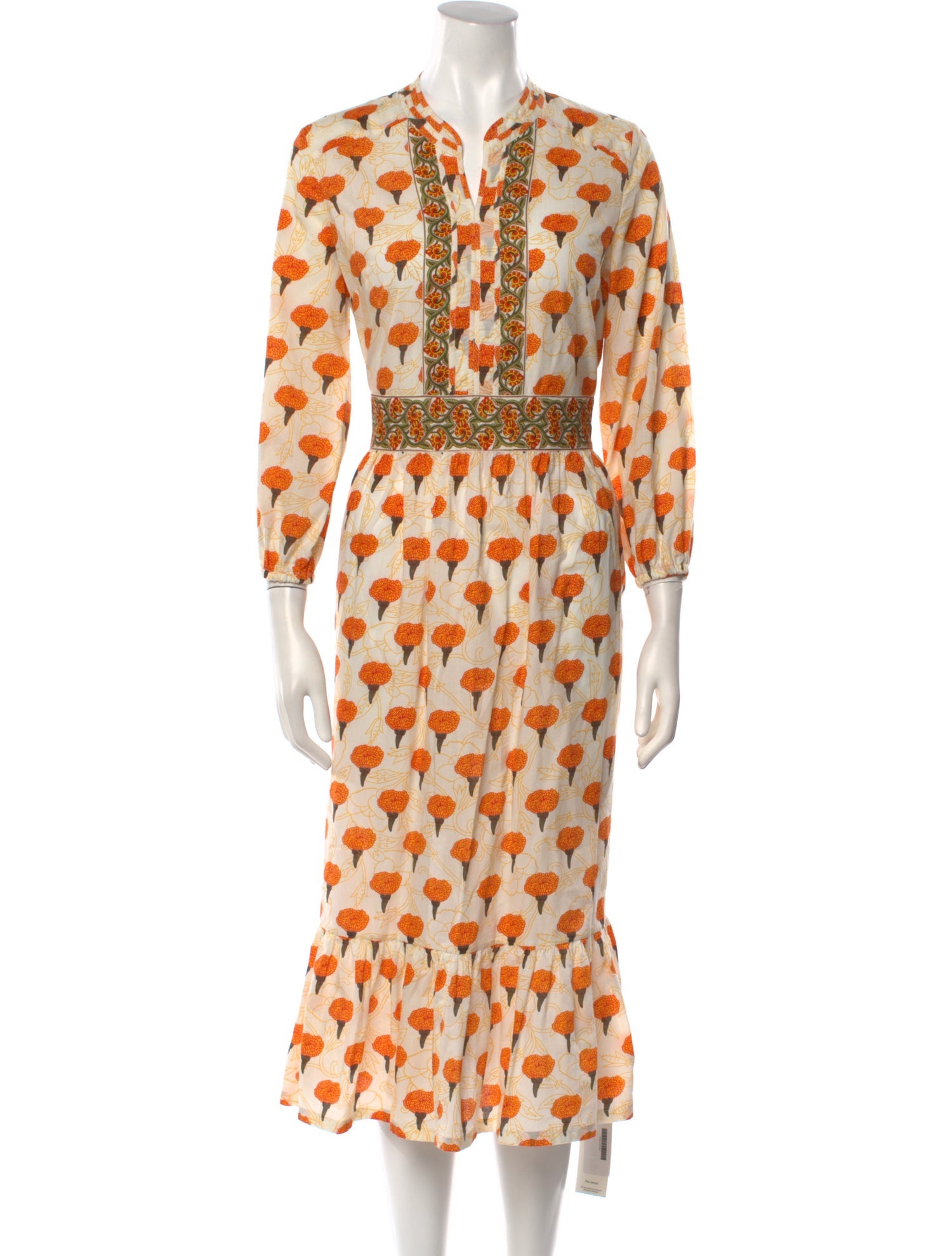 Aish Printed Long Dress