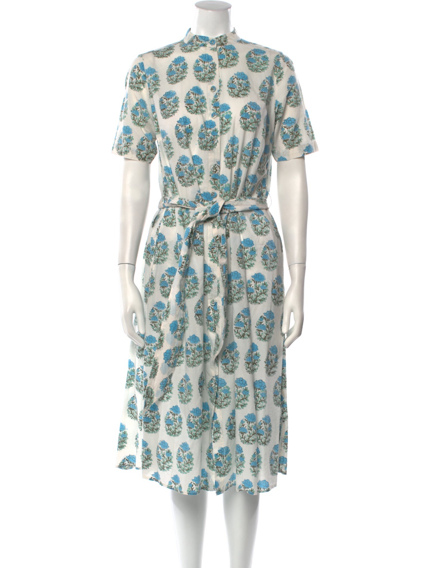 Aish Floral Print Midi Length Dress