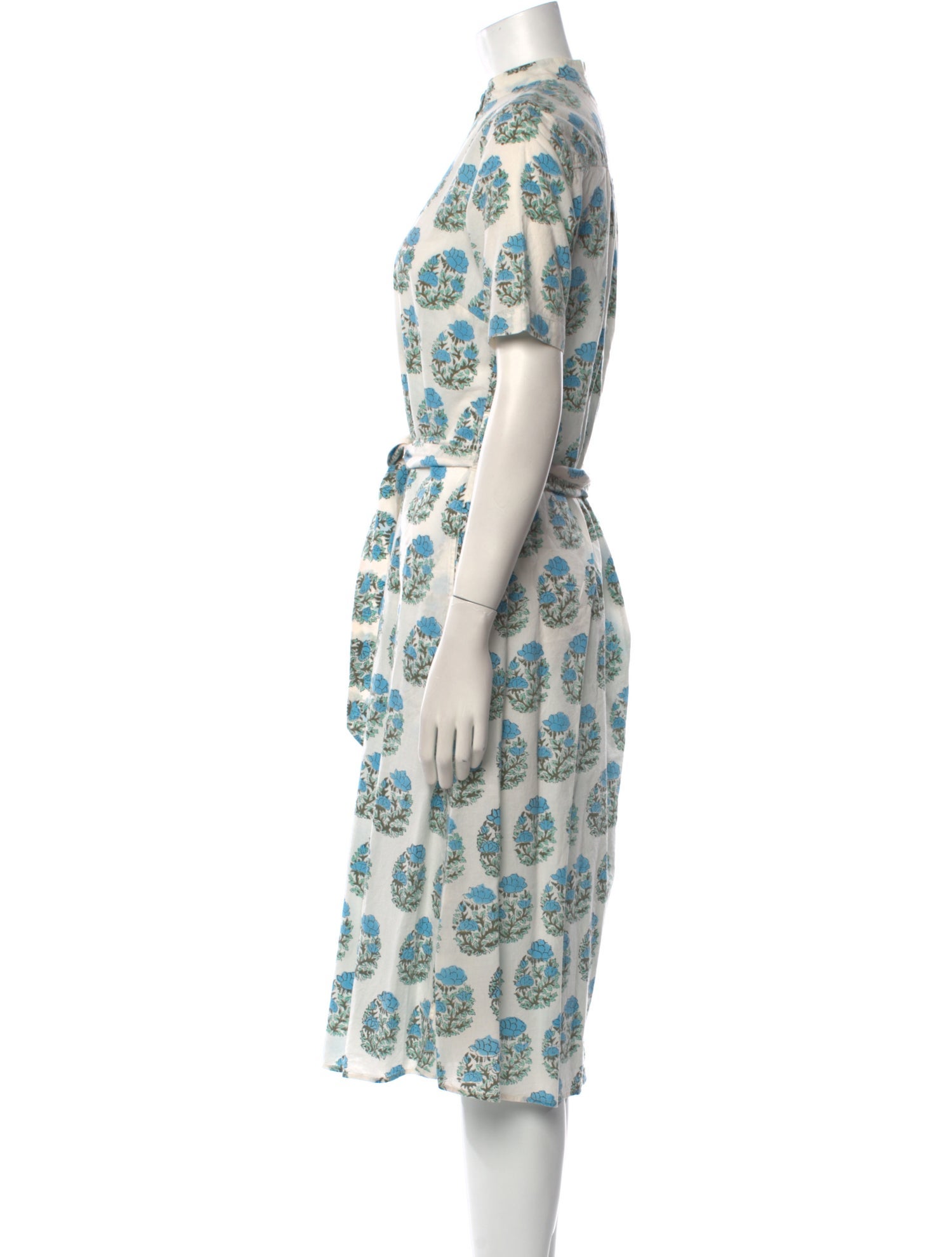 Aish Floral Print Midi Length Dress