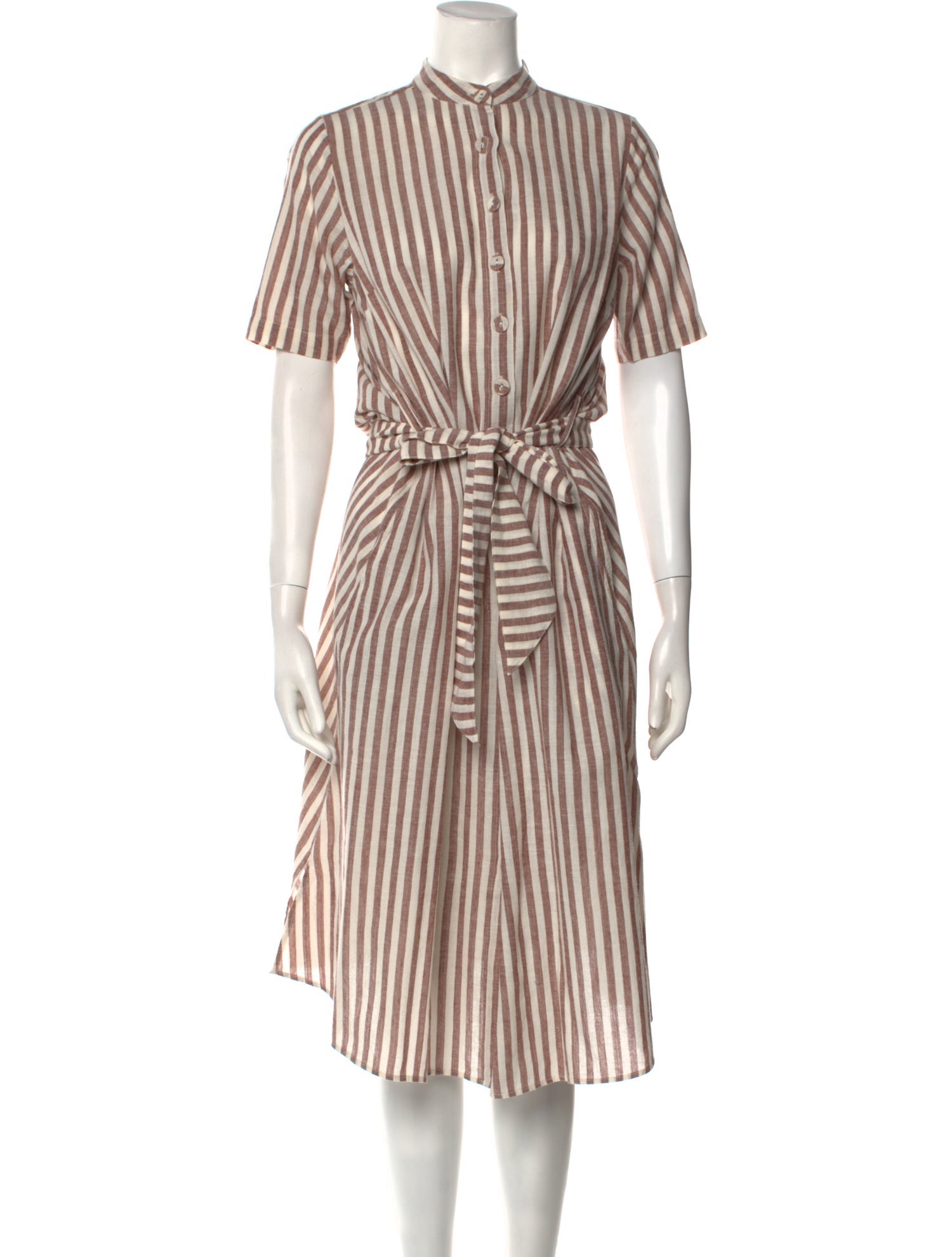 Aish Striped Midi Length Dress