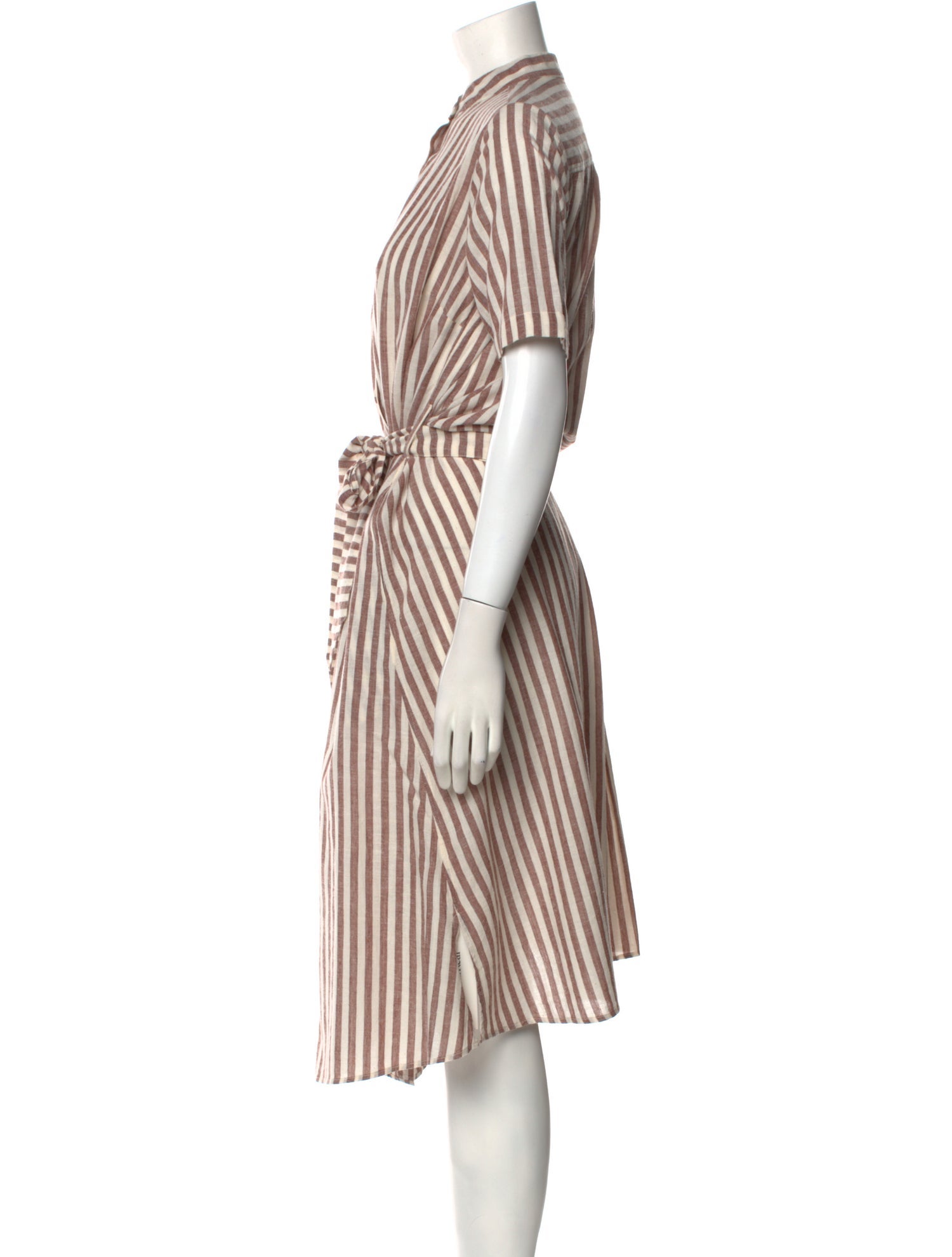 Aish Striped Midi Length Dress