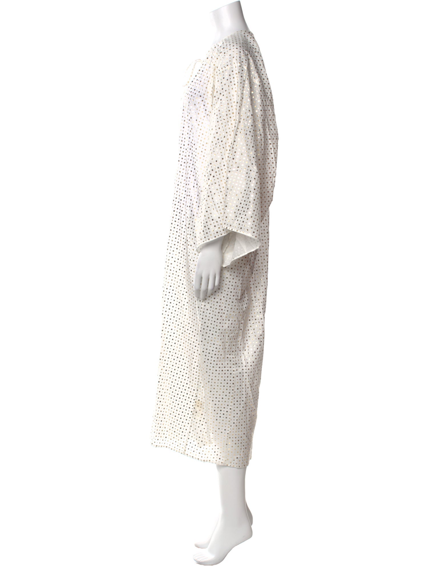 Aish Polka Dot Print Long Dress