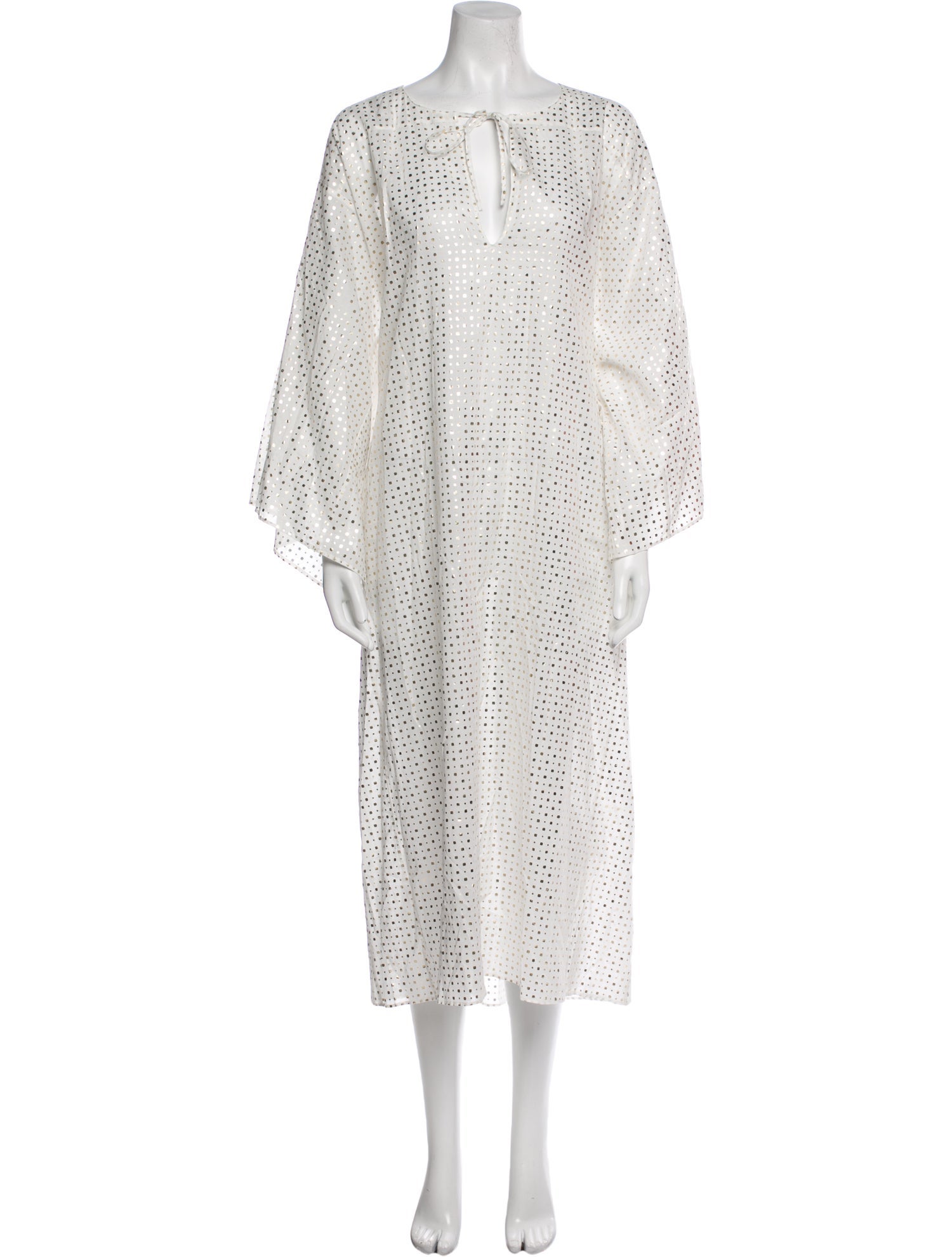 Aish Polka Dot Print Long Dress