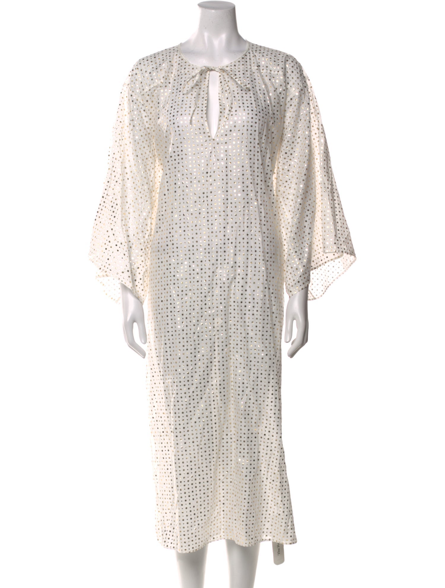 Aish Polka Dot Print Long Dress