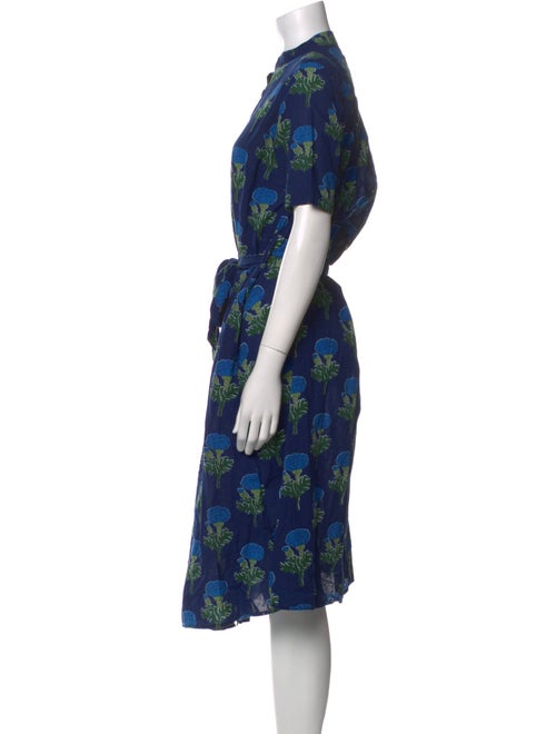 Aish Floral Print Midi Length Dress