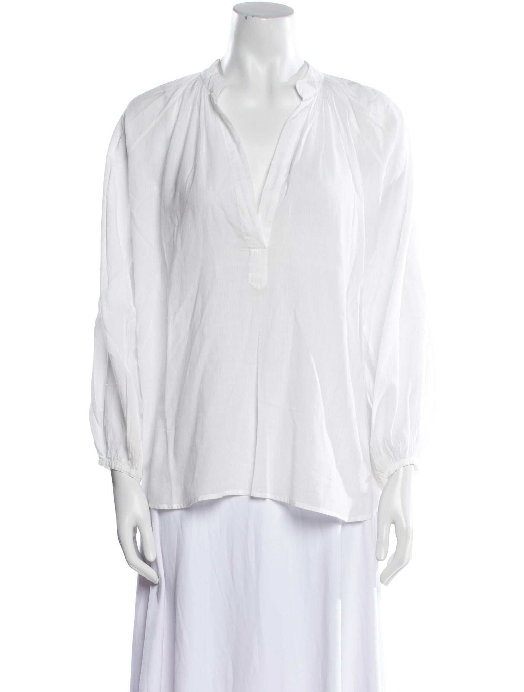 Aish V-Neck Three-Quarter Sleeve Blouse