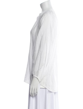 Aish V-Neck Three-Quarter Sleeve Blouse