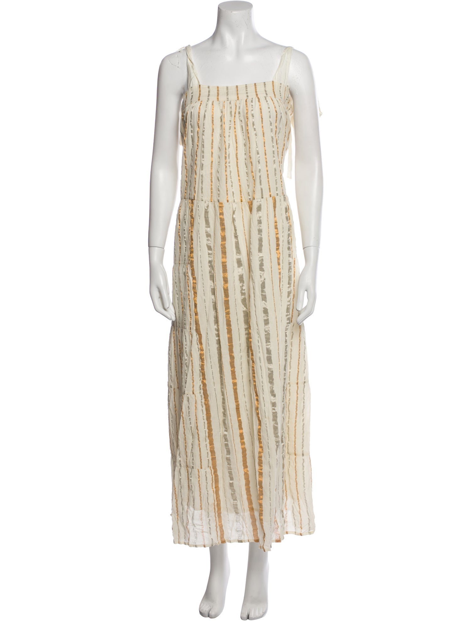 Aish Striped Long Dress