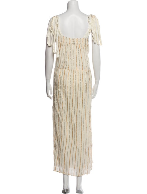 Aish Striped Long Dress