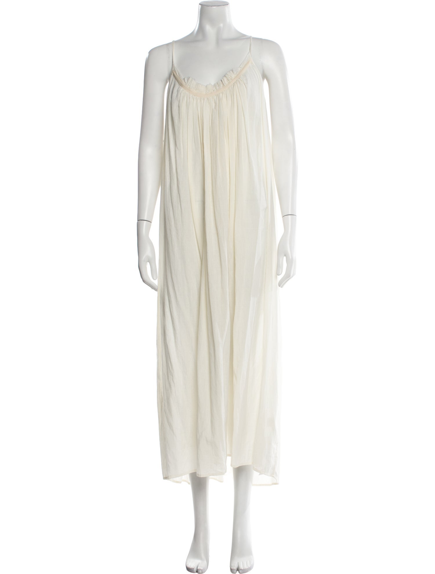 Aish Scoop Neck Midi Length Dress